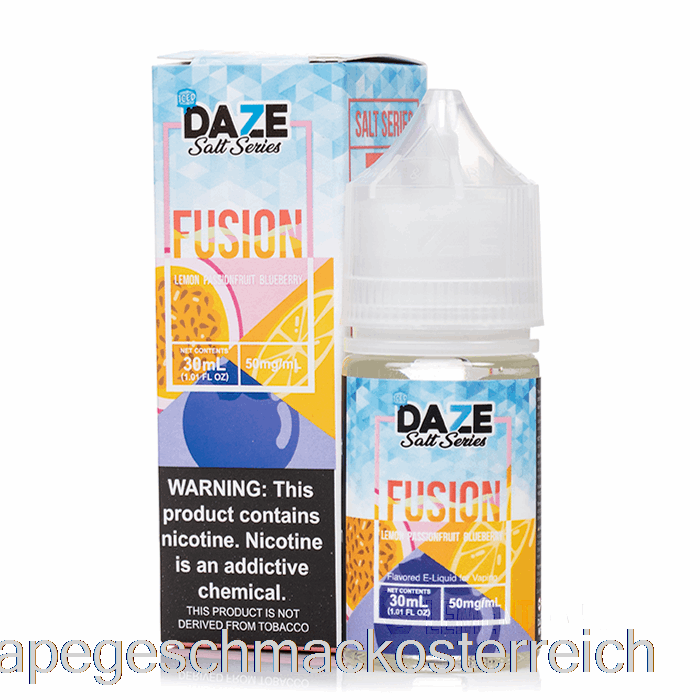 Eiszitrone, Passionsfrucht, Blaubeere – 7 Daze Fusion Salt – 30 Ml, 30 Mg Vape-Geschmack